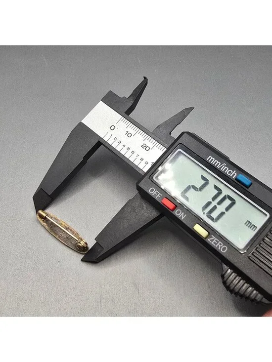 Antique Sterling Guilloche Lingerie Pin/Brooch 1 1/16" White Signed RD 1906 RH - Picture 8 of 10